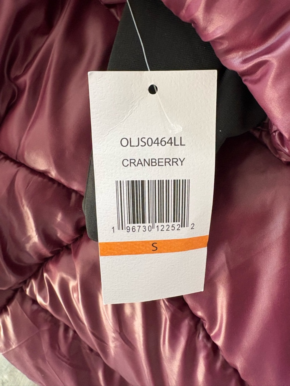 Jessica Simpson Quilted Hooded Puffer Coat - Cranberry - Picture 7 of 7